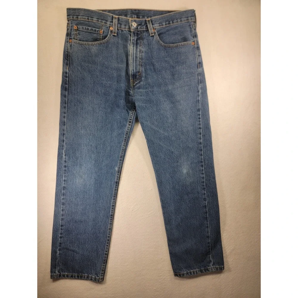Levi's 505‎ jeans -Regular fit, Straight Leg  - Men's 36x30 medium wash READ